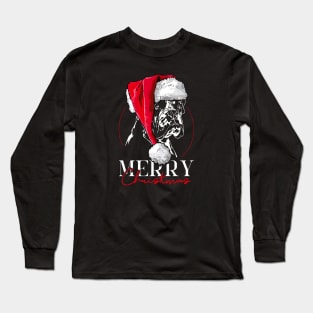 Funny Santa Boxer Dog Merry Christmas dog Long Sleeve T-Shirt